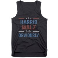 Harris Walz Obviously 2024 Harris Tim Walz Waltz 2024 Tank Top