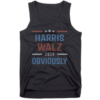 Harris Walz Obviously 2024 Harris Tim Walz Waltz 2024 Tank Top