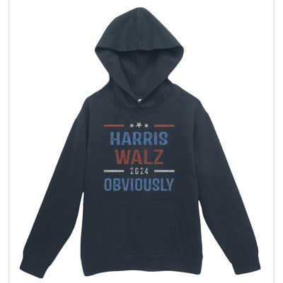 Harris Walz Obviously 2024 Harris Tim Walz Waltz 2024 Urban Pullover Hoodie