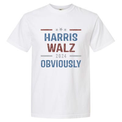 Harris Walz Obviously 2024 Harris Tim Walz Waltz 2024 Garment-Dyed Heavyweight T-Shirt