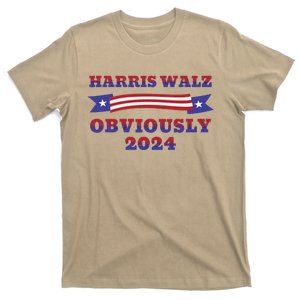 Harris Walz Obviously Kamala Harris Tim Waltz Election T-Shirt