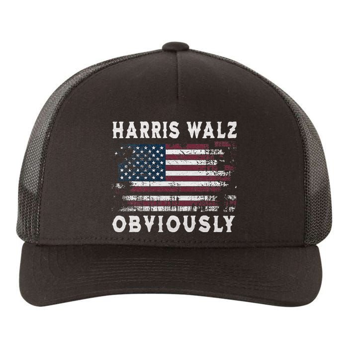 Harris Walz Obviously Kamala Harris Tim Waltz Election 2024 Yupoong Adult 5-Panel Trucker Hat