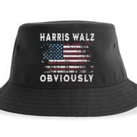 Harris Walz Obviously Kamala Harris Tim Waltz Election 2024 Sustainable Bucket Hat