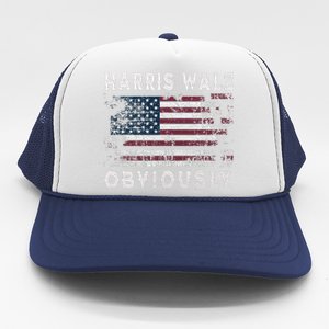 Harris Walz Obviously Kamala Harris Tim Waltz Election 2024 Trucker Hat