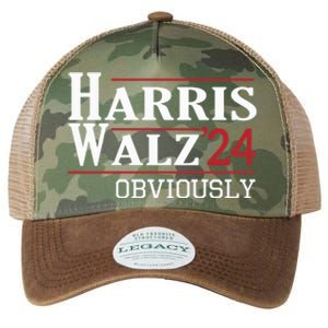 Harris Walz Obviously 2024 Harris Tim Walz Waltz 2024 Legacy Tie Dye Trucker Hat