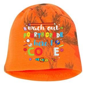 Heart Watch Out Fourth Grade Here I Come Back To School Funny Gift Kati - Camo Knit Beanie