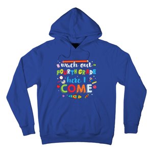 Heart Watch Out Fourth Grade Here I Come Back To School Funny Gift Hoodie