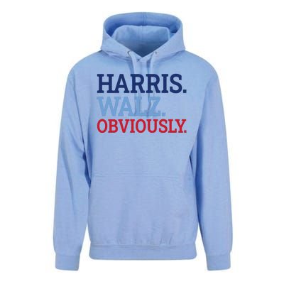 Harris Walz Obviously 2024 Unisex Surf Hoodie