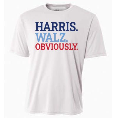 Harris Walz Obviously 2024 Cooling Performance Crew T-Shirt