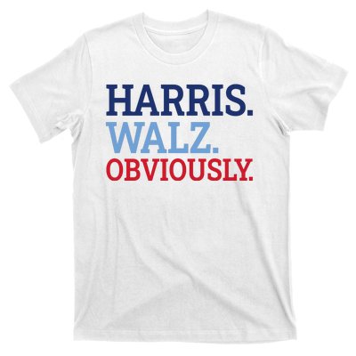 Harris Walz Obviously 2024 T-Shirt