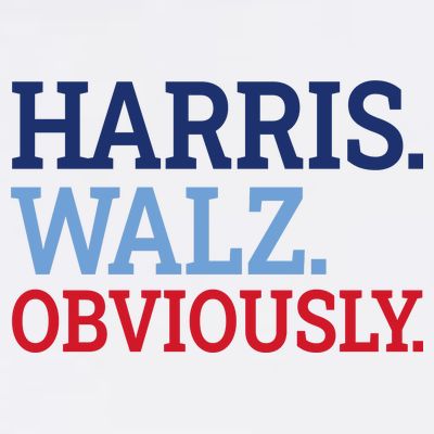 Harris Walz Obviously 2024 T-Shirt