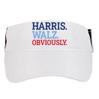 Harris Walz Obviously 2024 Adult Drive Performance Visor