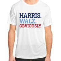 Harris Walz Obviously 2024 Adult ChromaSoft Performance T-Shirt