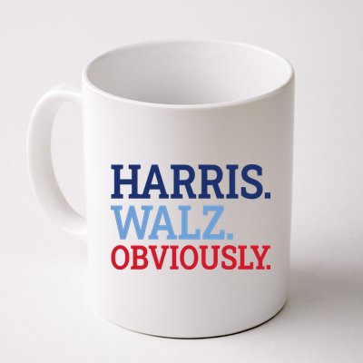 Harris Walz Obviously 2024 Mug