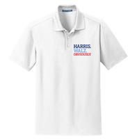 Harris Walz Obviously 2024 Dry Zone Grid Polo