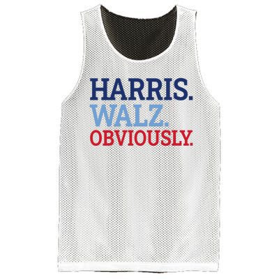 Harris Walz Obviously 2024 Mesh Reversible Basketball Jersey Tank