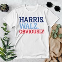 Harris Walz Obviously 2024 Premium T-Shirt