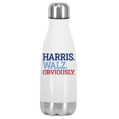 Harris Walz Obviously 2024 Stainless Steel Insulated Water Bottle