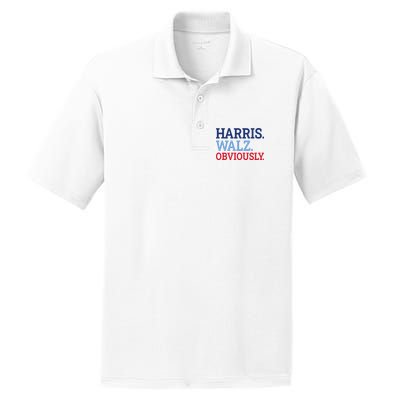 Harris Walz Obviously 2024 PosiCharge RacerMesh Polo