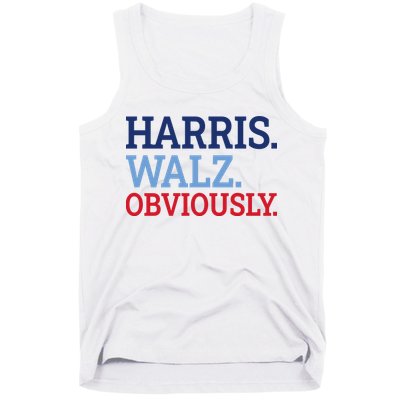 Harris Walz Obviously 2024 Tank Top