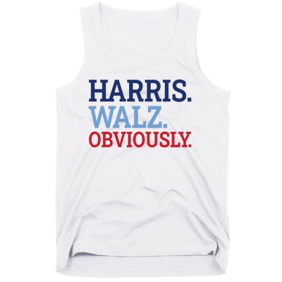 Harris Walz Obviously 2024 Tank Top