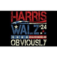 Harris Walz Obviously! Harris Waltz 2024 Election Gift Bumper Sticker