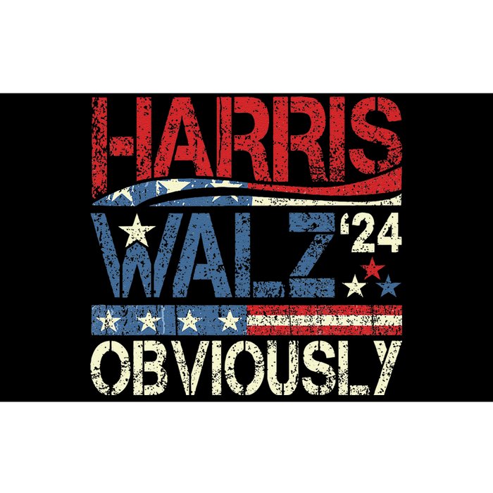 Harris Walz Obviously! Harris Waltz 2024 Election Gift Bumper Sticker