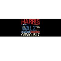 Harris Walz Obviously! Harris Waltz 2024 Election Gift Bumper Sticker