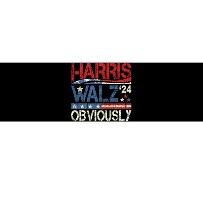 Harris Walz Obviously! Harris Waltz 2024 Election Gift Bumper Sticker