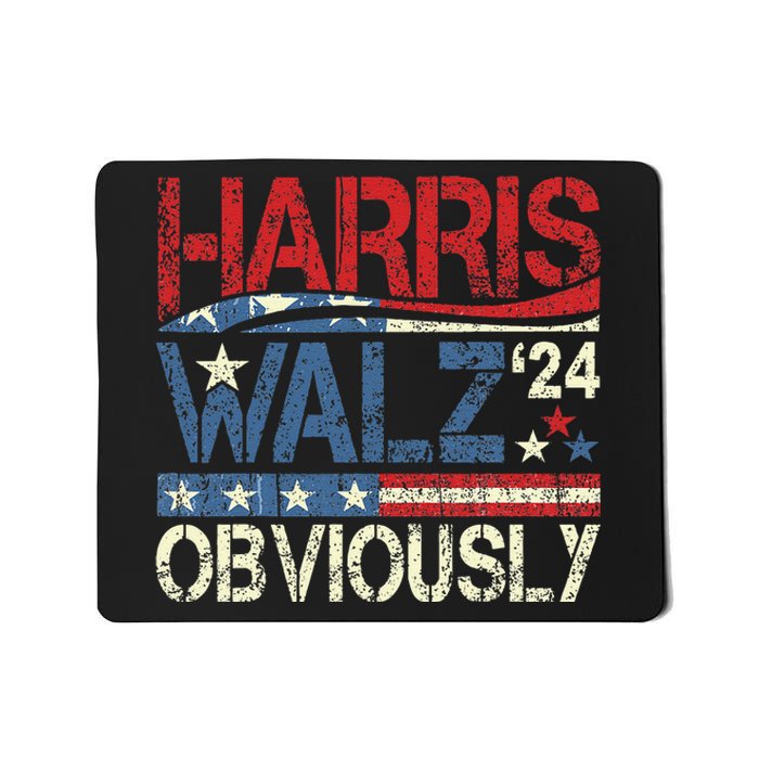 Harris Walz Obviously! Harris Waltz 2024 Election Gift Mousepad