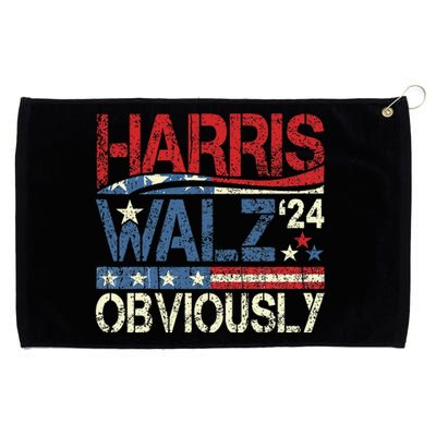 Harris Walz Obviously! Harris Waltz 2024 Election Gift Grommeted Golf Towel