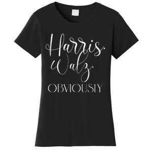 Harris Walz Obviously Won Election President Harris Winner Women's T-Shirt