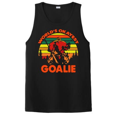 Hockey Worlds Okayest Goalie Vintage PosiCharge Competitor Tank