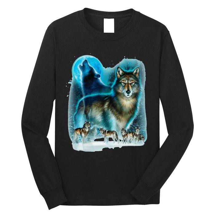 Hunter’s Wolf Owl House Long Sleeve Shirt