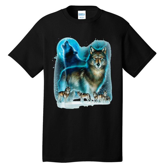 Hunter’s Wolf Owl House Tall T-Shirt