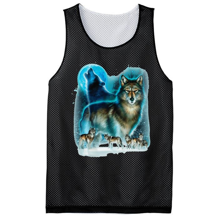 Hunter’s Wolf Owl House Mesh Reversible Basketball Jersey Tank