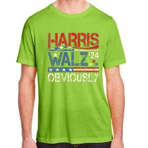 Harris Walz Obviously! Harris Waltz 2024 Election Adult ChromaSoft Performance T-Shirt