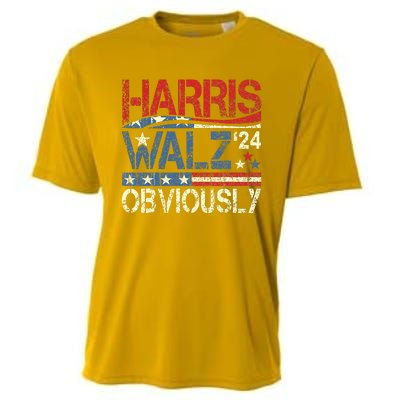 Harris Walz Obviously! Harris Waltz 2024 Election Cooling Performance Crew T-Shirt