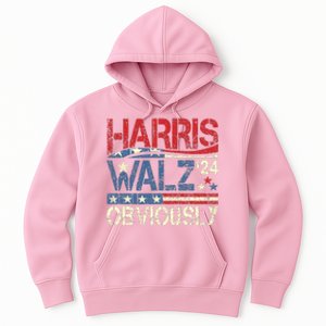 Harris Walz Obviously! Harris Waltz 2024 Election Hoodie