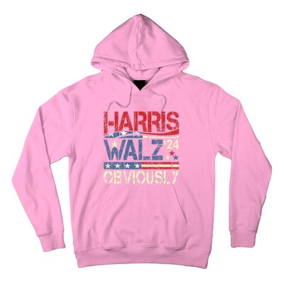 Harris Walz Obviously! Harris Waltz 2024 Election Hoodie