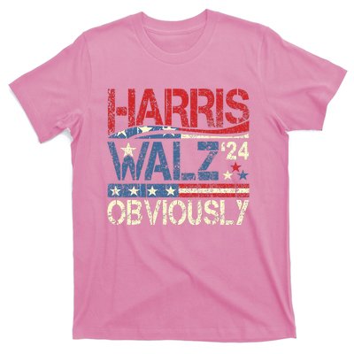 Harris Walz Obviously! Harris Waltz 2024 Election T-Shirt