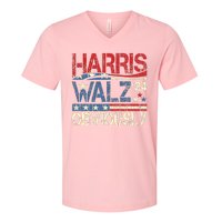 Harris Walz Obviously! Harris Waltz 2024 Election V-Neck T-Shirt