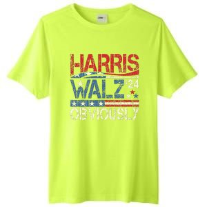 Harris Walz Obviously! Harris Waltz 2024 Election Tall Fusion ChromaSoft Performance T-Shirt