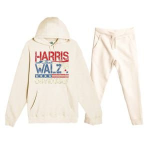 Harris Walz Obviously! Harris Waltz 2024 Election Premium Hooded Sweatsuit Set