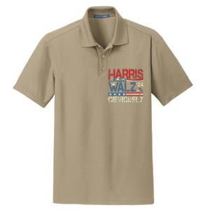 Harris Walz Obviously! Harris Waltz 2024 Election Dry Zone Grid Polo