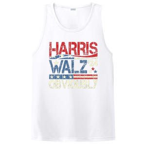 Harris Walz Obviously! Harris Waltz 2024 Election PosiCharge Competitor Tank