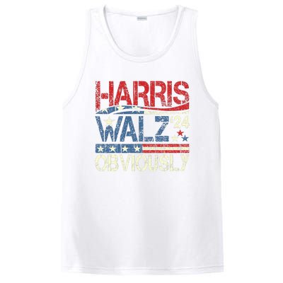 Harris Walz Obviously! Harris Waltz 2024 Election PosiCharge Competitor Tank