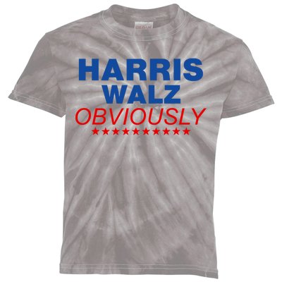 Harris Waltz Obviously 2024 Balz To The Walz Kids Tie-Dye T-Shirt