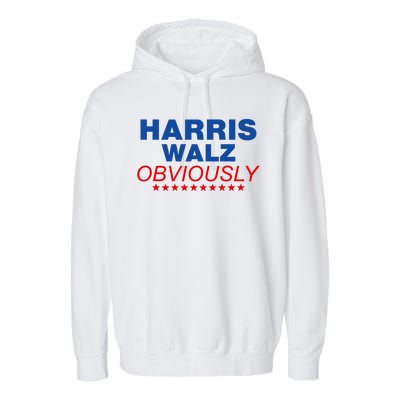 Harris Waltz Obviously 2024 Balz To The Walz Garment-Dyed Fleece Hoodie