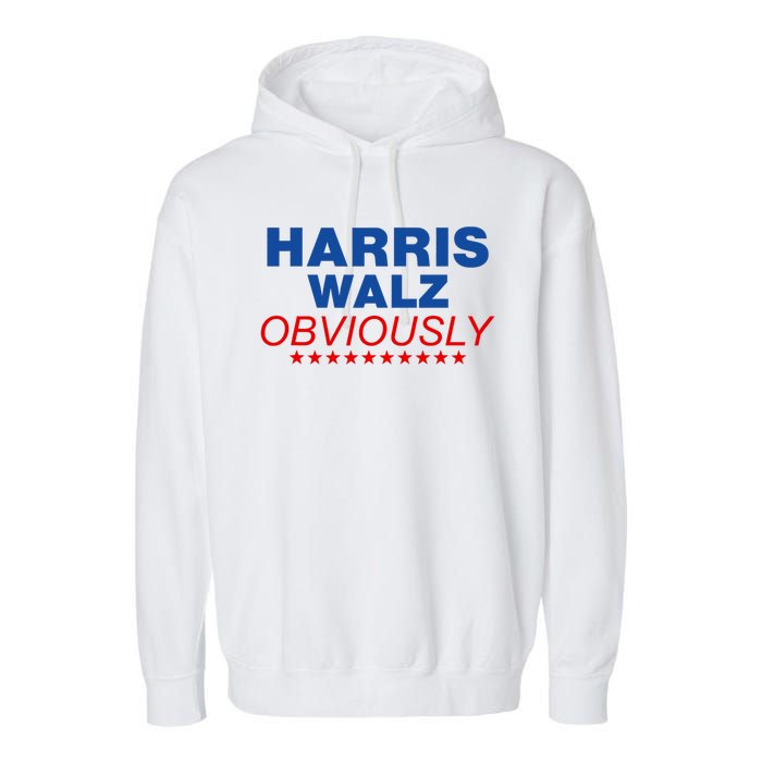 Harris Waltz Obviously 2024 Balz To The Walz Garment-Dyed Fleece Hoodie